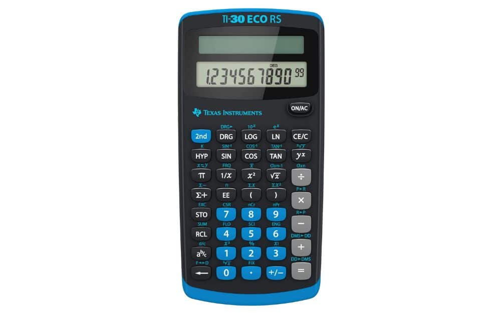 Texas Instruments TI-30 ECO RS Test